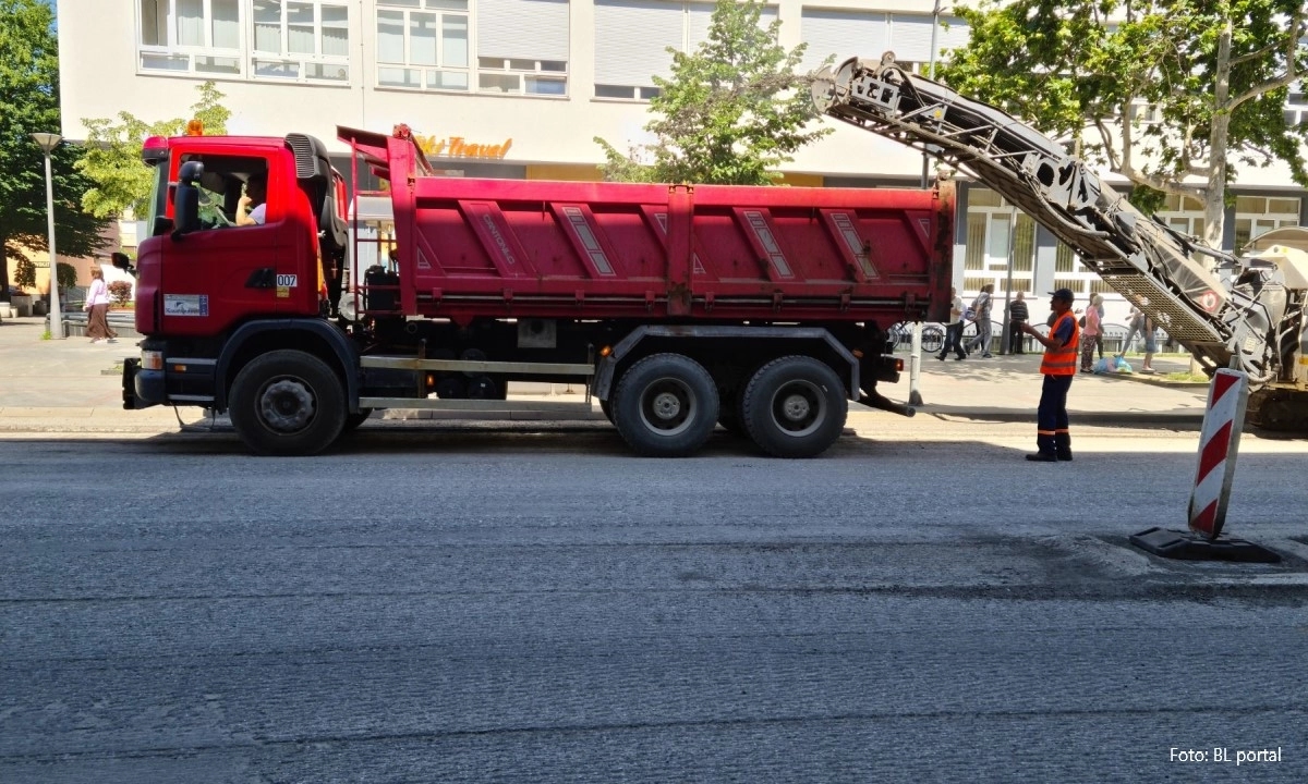 Gužve u centru Banjaluke zbog modernizacije glavne gradske saobraćajnice