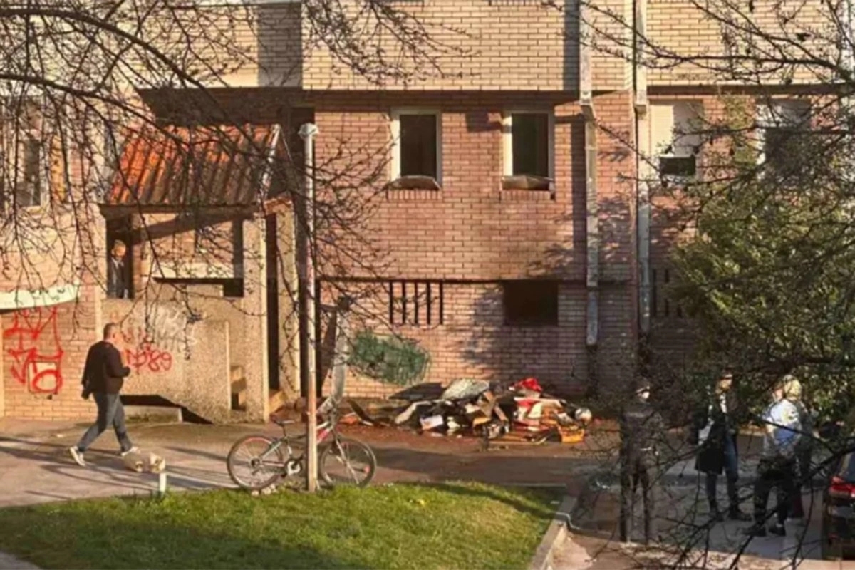 Izbio požar u zgradi u banjalučkom naselju “Mjesec” (VIDEO)