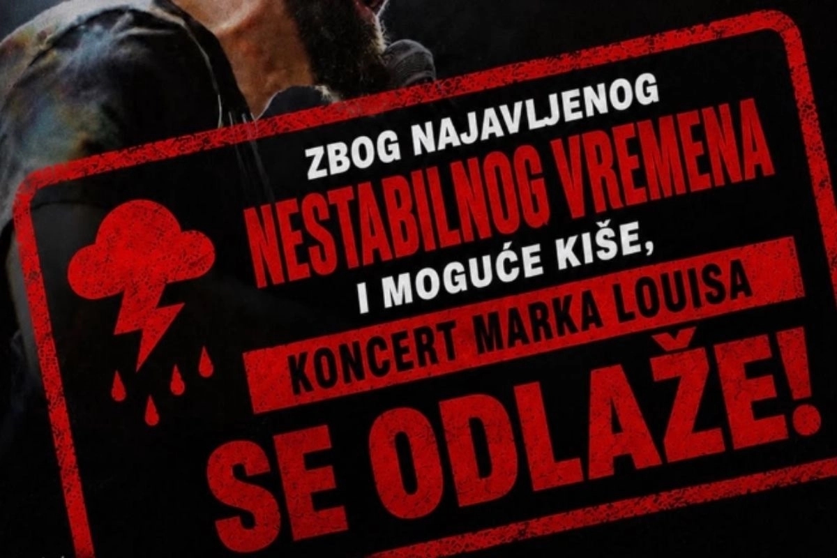 Koncert Marka Louisa u Banjaluci odložen zbog kiše