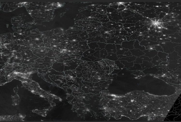 NASA objavila fotografije Ukrajine bez struje