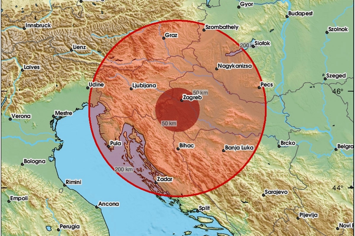 Tresla se Hrvatska, epicentar kod Karlovca