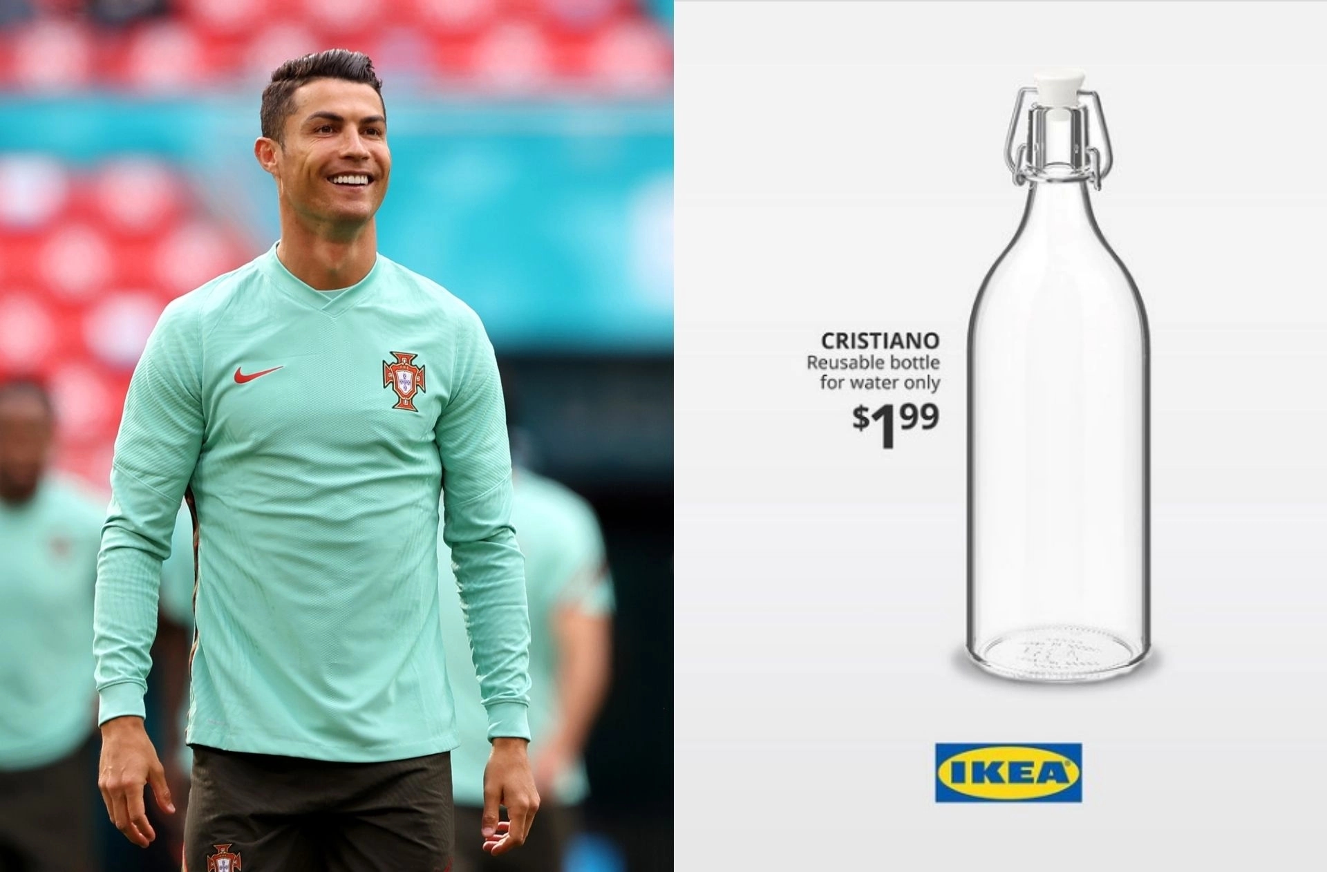 Trgovački gigant IKEA lansirao novu bocu za vodu u čast Cristiana Ronalda