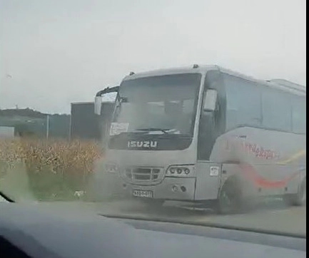Zapalio se autobus na cesti kod Doboja