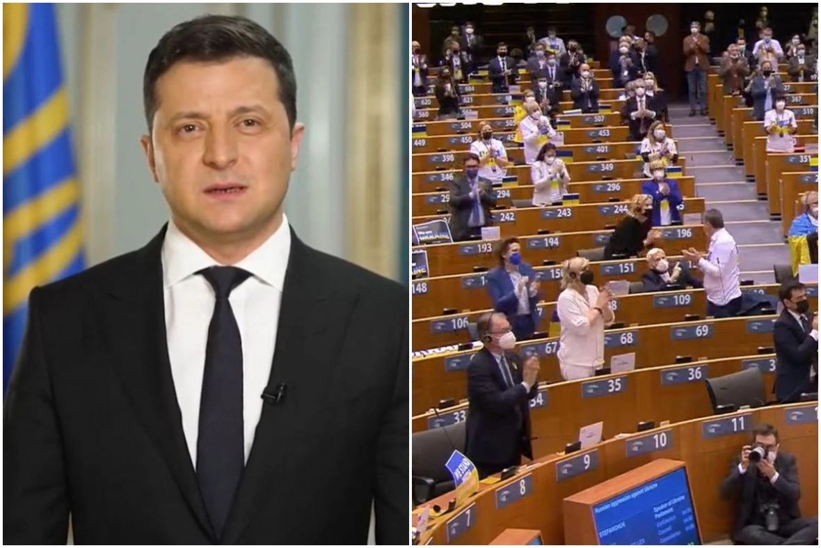 Zelenski se obraća Evropskom parlamentu