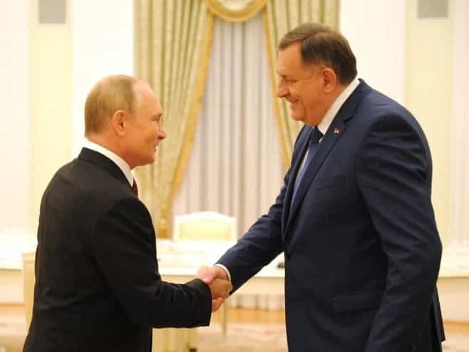 Dodik o sastanku sa Putinom: Razgovaraćemo i o budućim planovima saradnje