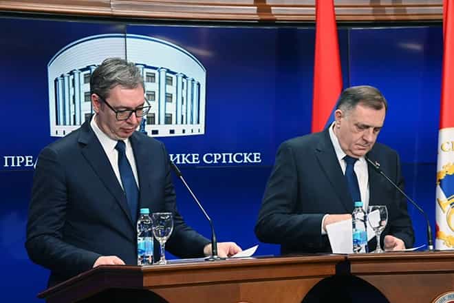 Dodik podržao Vučića: Njegova pobjeda je i pobjeda Srpske