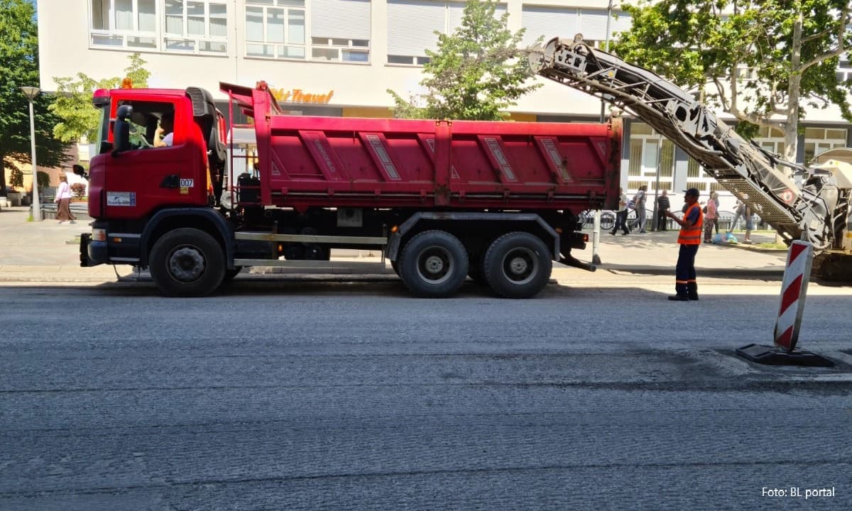 Gužve u centru Banjaluke zbog modernizacije glavne gradske saobraćajnice