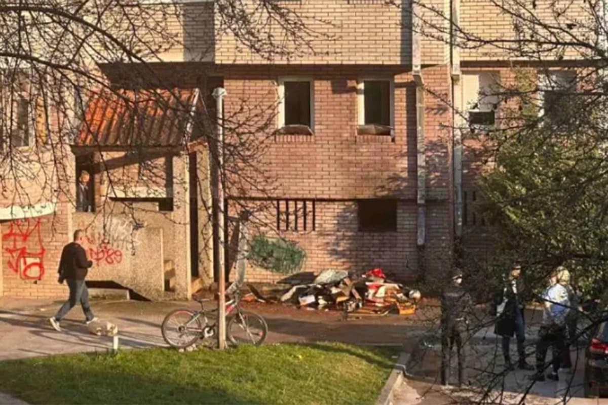 Izbio požar u zgradi u banjalučkom naselju “Mjesec” (VIDEO)