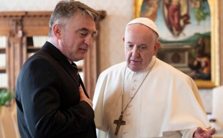 Komšić se susreo s papom Franjom