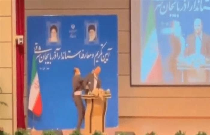 Muškarac ošamario iranskog zvaničnika tokom inauguracije guvernera