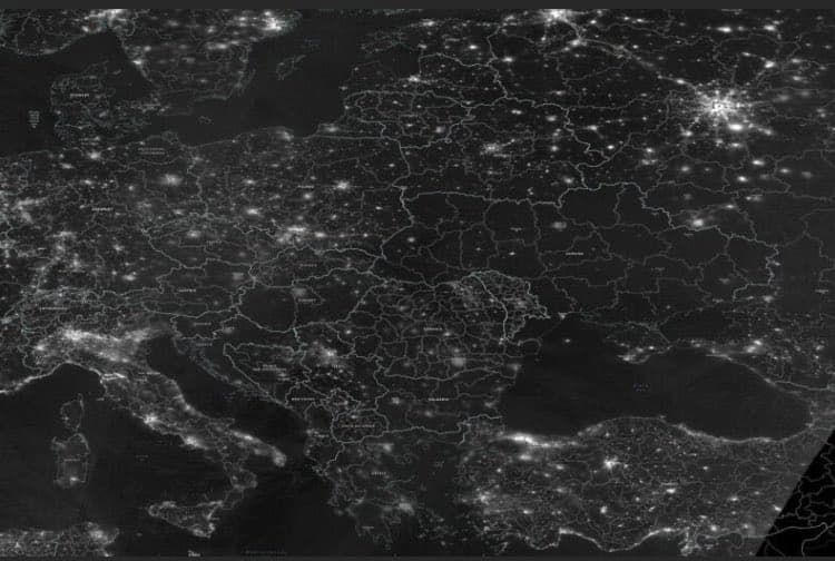 NASA objavila fotografije Ukrajine bez struje