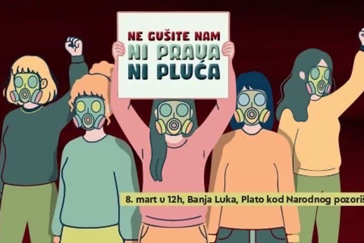 Osmomartovski marš u Banjaluci: “Ne gušite nam ni prava ni pluća”