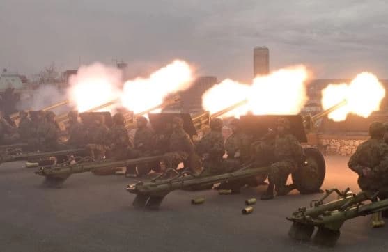 Počasna artiljerijska paljba povodom Dana državnosti