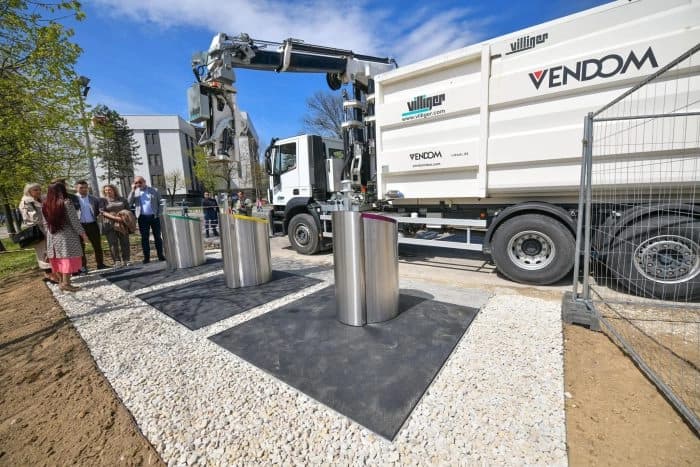 Počelo postavljanje podzemnih kontejnera