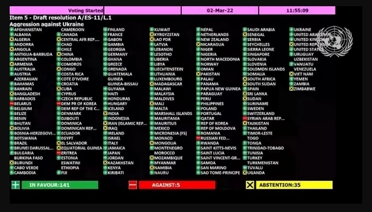 BiH i Srbija glasale ZA: Priklonile se rezoluciji UN kojom se osuđuje ruska agresija protiv Ukrajine