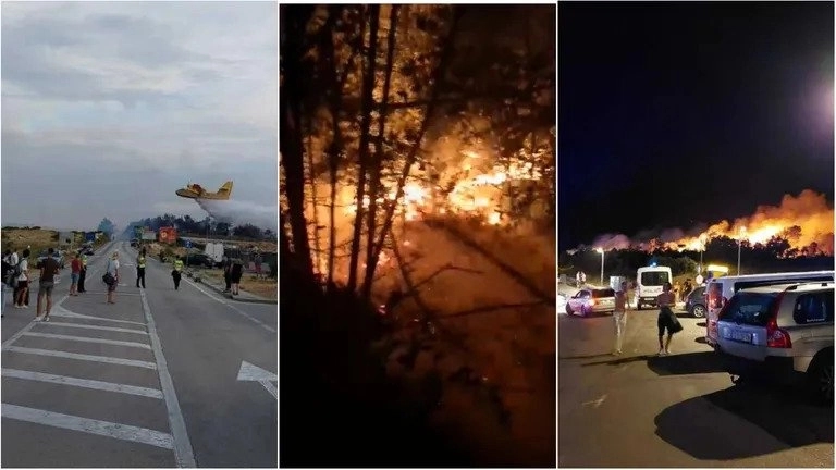 Buknuo veliki požar na jednoj od najpoznatijih plaža u Hrvatskoj