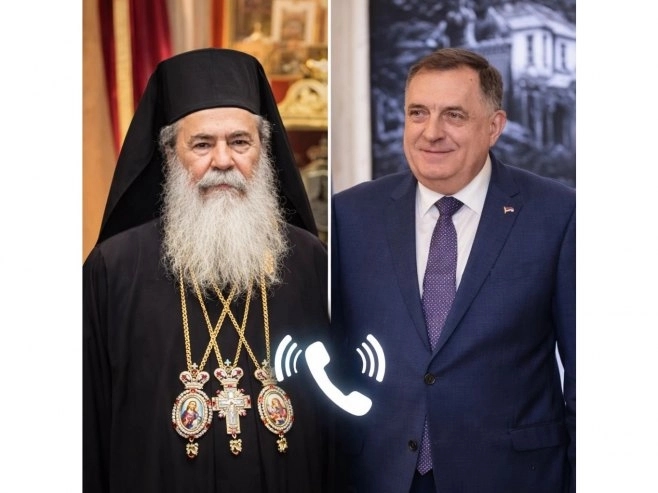 Dodik razgovarao sa jerusalimskim patrijarhom: Svi se mole za prestanak oružanih sukoba