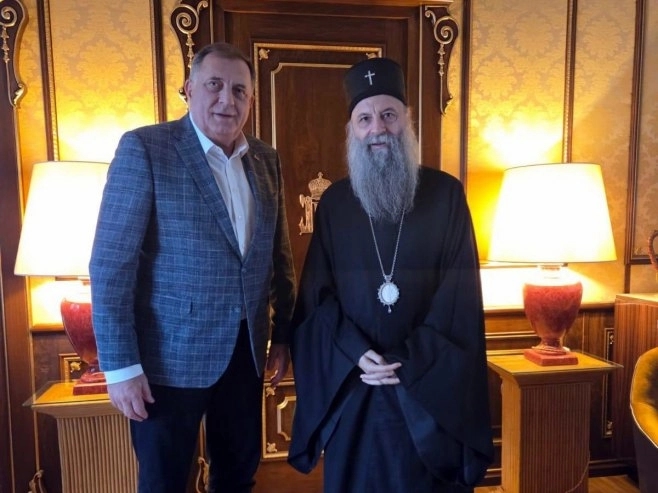 Dodik sa patrijarhom Porfirijem: SPC kroz vijekove čuvala naš identitet