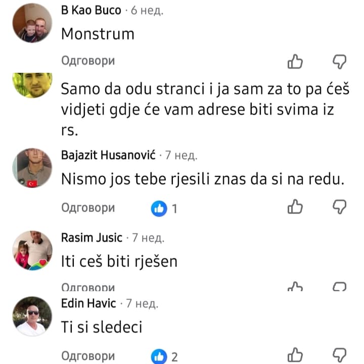 (FOTO) „KOŽU ĆU TI SKIDATI komad po komad“ Šokantne prijetnje „bosanskog Hamasa“ Stevandiću