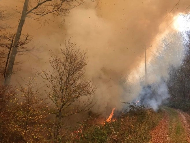 Gori na Pelješcu: Požar na 200 metara do kuća, izgorjela crkva