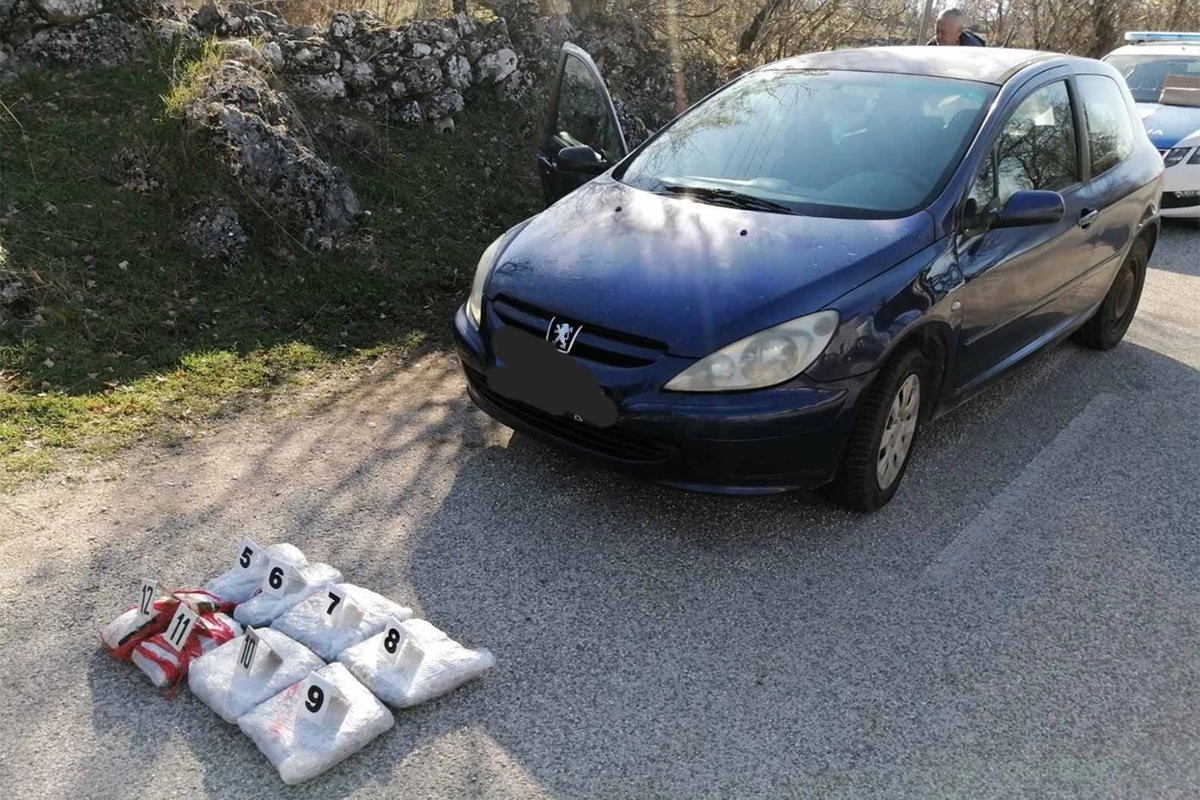 Oduzeto više od šest kg droge, uhapšen Bilećanin
