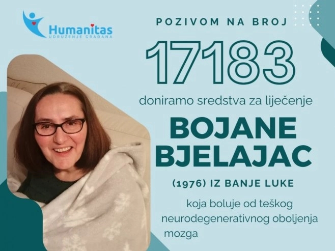 Pozovimo 17183 za liječenje Bojane Bjelajac iz Banjaluke