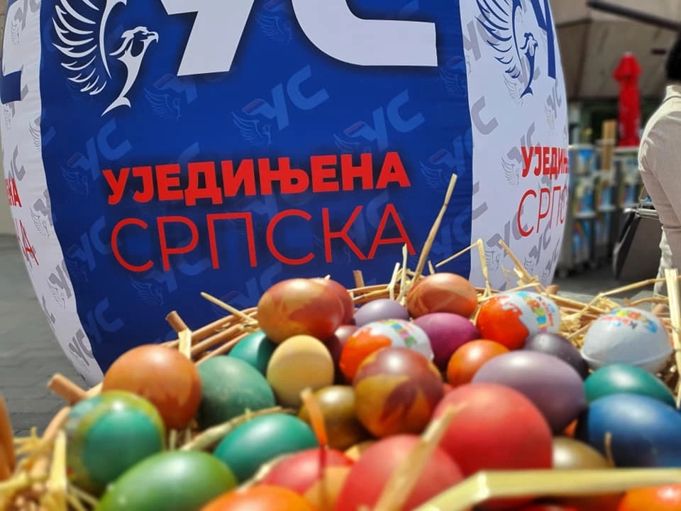 Ujedinjena Srpska orgazovala podjelu vaskršnjih jaja i druženje sa sugrađanima