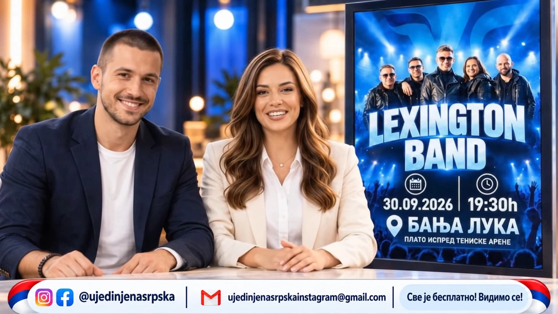 Ujedinjena Srpska za kraj kampanje priprema spektakl: Leksington bend nastupa u Banjoj Luci