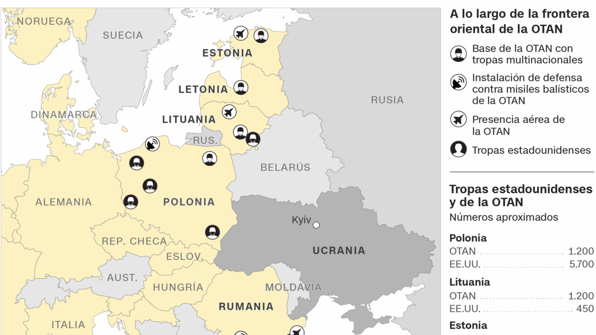 Objavljena mapa: Evo kako su raspoređene NATO trupe u Istočnoj Evropi