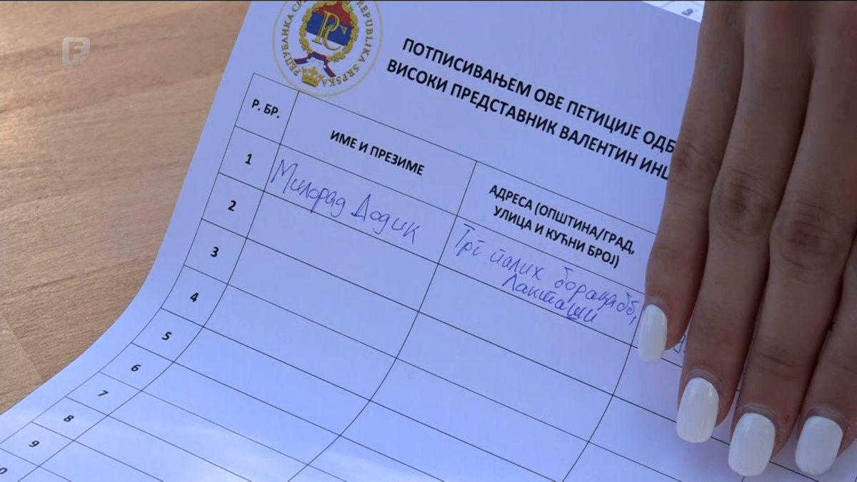 Peticiju potpisalo gotovo 80.000 stanovnika Srpske